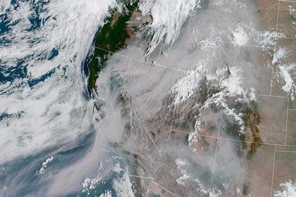 Smoke Satellite Image